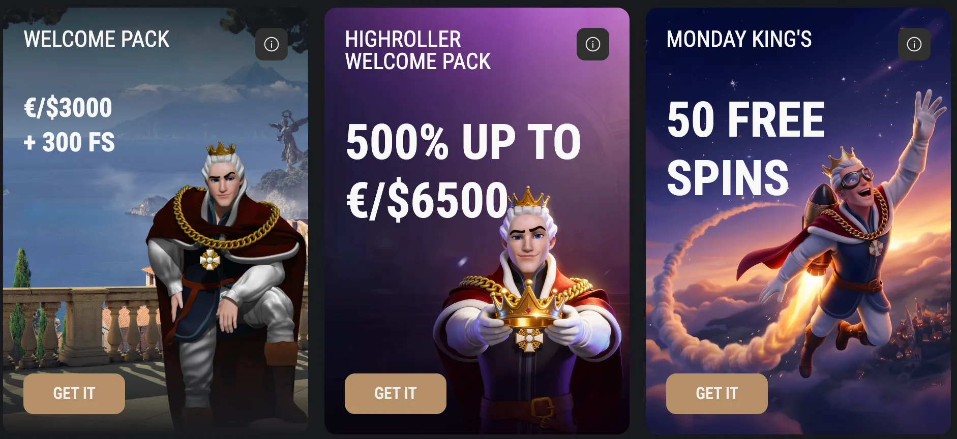 Bonus at King Billy Casino